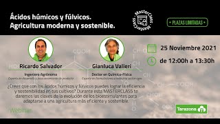 Webinar Ácidos Húmicos y Fúlvicos Agricultura moderna y sostenibleTarazona [upl. by Acila]