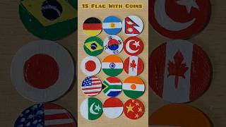 15 Flag Videos With Coins Drawing 🇩🇪🇦🇷🇧🇷🇳🇵🇰🇷🇹🇷🇯🇵🇮🇳🇨🇦🇺🇲🇿🇦🇳🇪🇵🇰🇲🇨🇨🇳shorts youtubeshorts trending [upl. by Nylirehs]