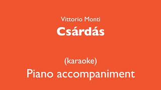 CsardasCsárdás VMonti Piano accompanimentkaraoke [upl. by Annaoi]