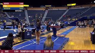 Natalie Wojcik Vault Michigan vs Denver 2023 9900 [upl. by Rochemont]