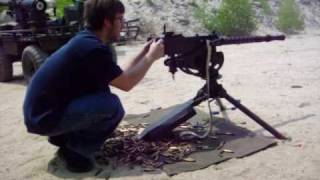 Browning 30 Cal Machine Gun Model 1919 Full Auto [upl. by Gnuj]