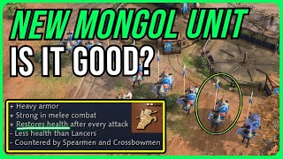 AoE4  New Unit COMPLETELY Changes Mongols [upl. by Olathe]