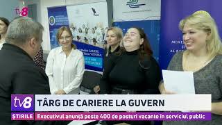 Târg de cariere la Guvern Executivul anunță peste 400 de posturi vacante în serviciul public [upl. by Mavra622]