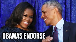 Obamas Harris Endorsement Sends RightWingers REELING [upl. by Enetsirk]