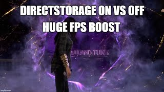 DirectStorage ON vs OFF  DirectStorage Makes a HUGE Difference in Forspoken at 1080p [upl. by Rratsal]