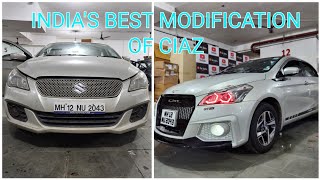 INDIAS BEST MODIFIED CIAZ 2016 WITH AMOTRIZ BODYKIT amp MUCH MORE [upl. by Bove912]