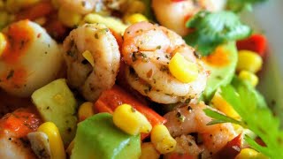 Salade davocats aux crevettes rapide Tasty Avocado Shrimp salad Recipe [upl. by Christiansen287]