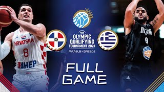 Croatia v New Zealand  Full Basketball Game  FIBA Olympic Qualifying Tournament 2024  Greece [upl. by Awahsoj961]