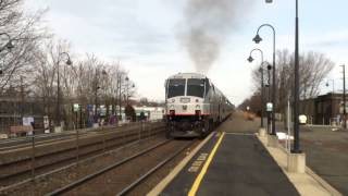 HD Ex Amtrak P40DC 812 chugs out of Dunellen [upl. by Aicnerolf]