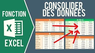 EXCEL  CONSOLIDER DES DONNÉES Regrouper plusieurs fichiers Excel en un seul [upl. by Ysnil]