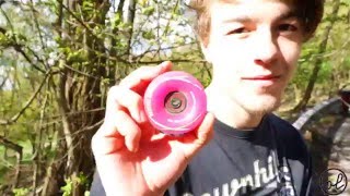 Tracer hawgs wheels review german  longboarding  premium longboards [upl. by Nilac]