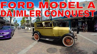 Daimler Conquest amp Ford Model A  in memory of Lesley [upl. by Ttirrej]