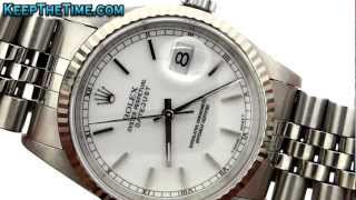 Rolex Datejust Vintage Watch Model 16234 [upl. by Saihttam160]