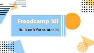 Bulk move tasks amp subtasks [upl. by Henderson]