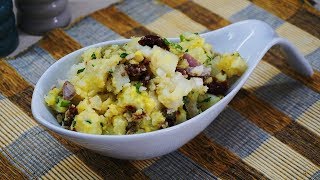 Πατατοσαλάτα νηστίσιμη πεντανόστιμη  Potato salad  Greek Cooking by Katerina [upl. by Olvan361]