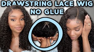 Can Your Glueless Wig Do THIS Burmese Curly 3D Dome Cap Drawstring Lace Wig  Afsisterwigs [upl. by Ianahs]