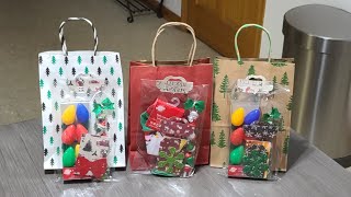 christmas dollartree Diy Christmas Goody bags for Coworkers [upl. by Zadoc]