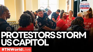 LIVE AntiWar Protest Erupts Inside US Capitol Office  Netanyahu to Address US Congress [upl. by Htebesile915]