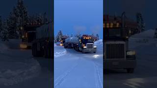 The peterbilt on the ice thejourney of surviral cat peterbilt trailer diesel ice [upl. by Errised525]