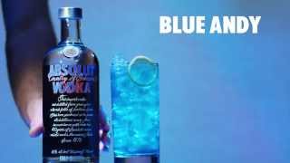 How to make an Absolut Blue Andy Cocktail  Color it Warhol [upl. by Salvadore886]