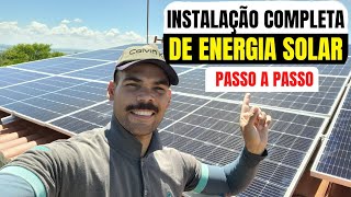 COMO INSTALAR ENERGIA SOLAR PASSO A PASSO [upl. by Aytak]