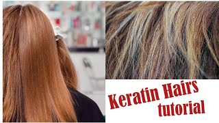 Keratin Treatment At Home for Straight Smooth Shiny Frizz Free Hair [upl. by Argela]