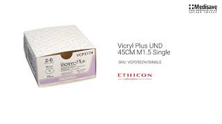 Vicryl Plus UND 45CM M1 5 Single VCP292ZH SINGLE [upl. by Yzzik131]