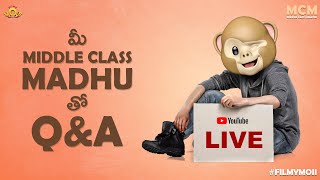 Filmymoji  Middle Class Madhu  On Live Now  QampA  MCM [upl. by Held]