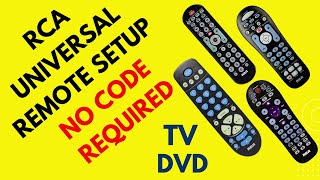 How to program an RCA universal remote control to TV no code required [upl. by Onifur]