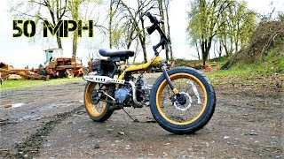 This is a Homemade fattire motorbike 50mph [upl. by Yclehc755]