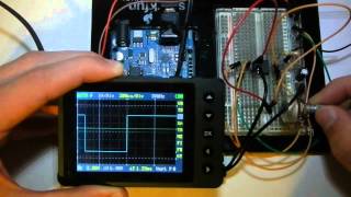 On A BreadBoard 555 Frequency Generator [upl. by Merilee]