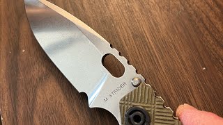 Strider SNG Cross Hatch in Magnacut First impressions and Thoughts [upl. by Beau]