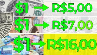 As 5 MOEDAS MAIS VALIOSAS do MUNDO O Dólar não tá na lista [upl. by Elades358]