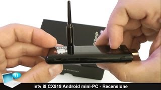 intv i9 CX919 miniPC Android RK3188 quadcore  Recensione ITA [upl. by Ynelram359]