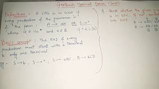 Greibach normal form Example  Convert CFG to Greibach normal form  Converting CFG to GNF in TOC [upl. by Martres]