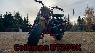 New Coleman mini bike test drive [upl. by Ihteerp]