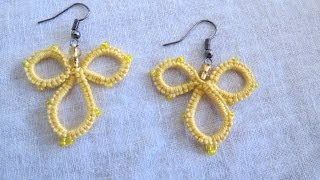 Needle Tatting Earrings [upl. by Lowry]