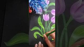 Easy tricks to painting flower youtubeshorts artbyjyoti0 art flowerpainting [upl. by Eugenia]