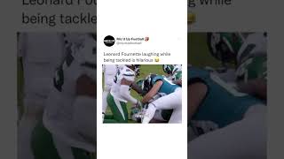 Leonard Fournette Laughing While Getting Tackled shorts [upl. by Jecon33]