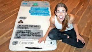 I make a 6ft rug of a text conversation [upl. by Akilak]