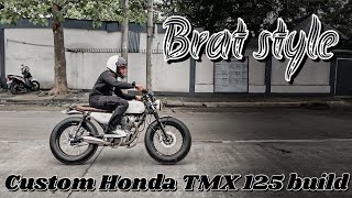 Brat style build  Honda TMX 125  La Garahe Motorcycles ⚒ [upl. by Nhaj]