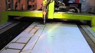 Esprit CNC Plasma Bed with Hypertherm Hydef 4070 Plasma Power Source [upl. by Ynnod]