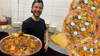 Tajik Pilaf  A Step By Step Recipe Iftar in Dushanbe Tajikistan 2022 [upl. by Noryahs]