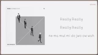 Winner  Really Really Easy Lyrics [upl. by Ruhtua]