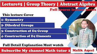 Dihedral Group  Group theory lec 5 Dihedral group D4  abstract algebra  the dihedral group [upl. by Leopoldeen]