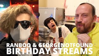 WATCHING GeorgeNotFound amp Ranboos Birthday Stream BEST MOMENTS BAKING amp BOWLING [upl. by Toolis705]