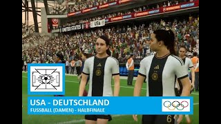 USA  Deutschland  FUSSBALL  Damen Halbfinale  OLYMPIA 2024 [upl. by Sprague536]