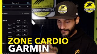 COME MODIFICARE le ZONE CARDIO GARMIN [upl. by Soni]