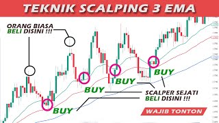 Strategi Scalping Profit Konsisten Winrate Tinggi 2024  Rahasia Teknik 3 EMA Paling Mudah [upl. by Eiliah]