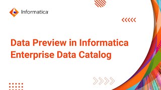 Data Preview in Informatica Enterprise Data Catalog [upl. by Siuol645]